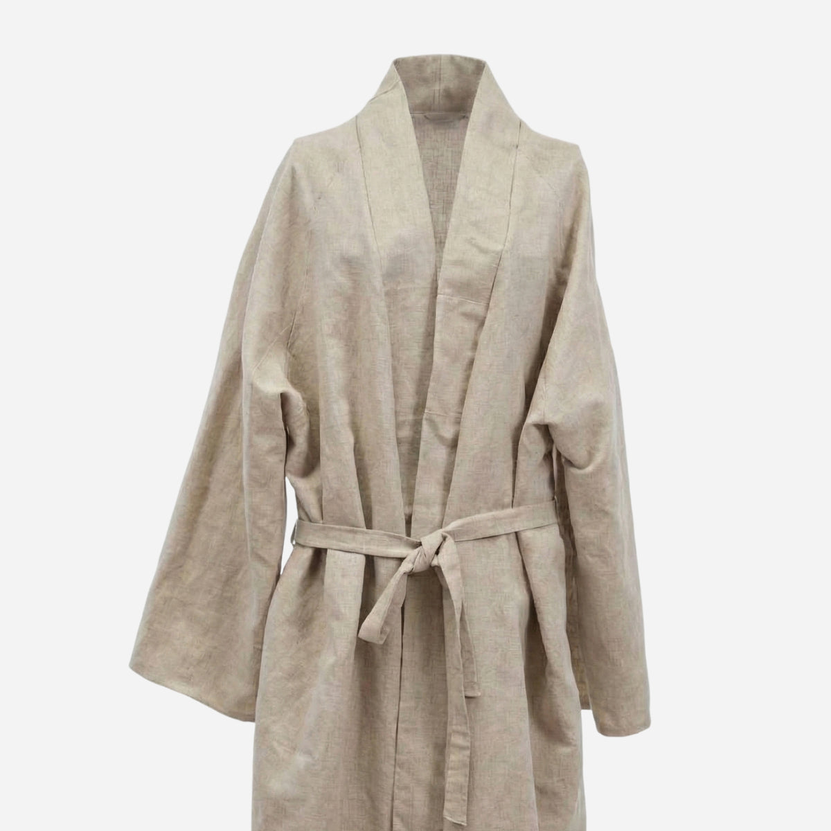 Ekorganix 100 percent linen unisex bathrobe