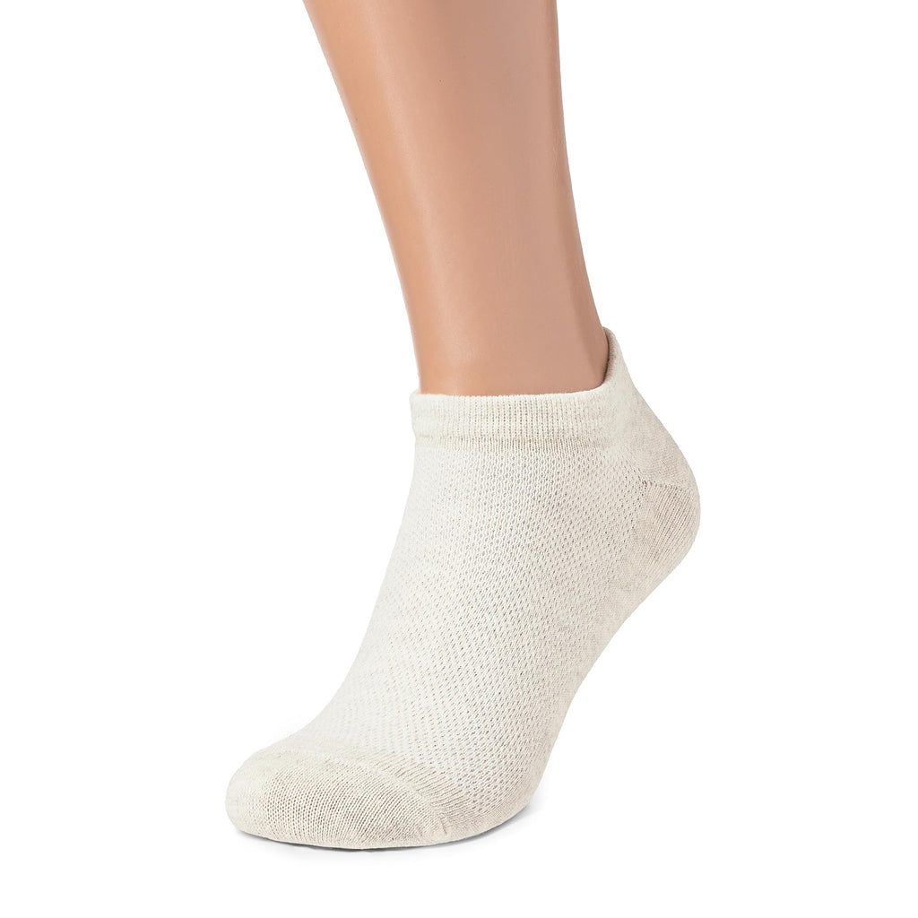 FlaxSox linen ankle socks detail