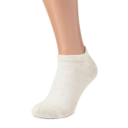 FlaxSox linen ankle socks detail