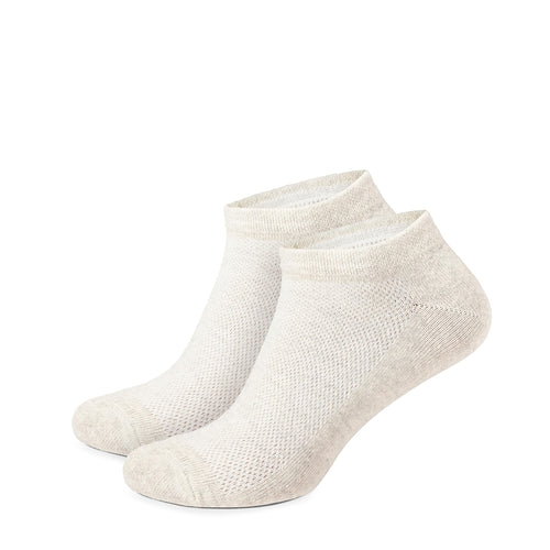 FlaxSox undyed linen ankle socks